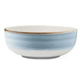 Tigela Cumbuca para Sopa Salada Bowl em Cerâmica 623ml Yoi Aquarela Azul